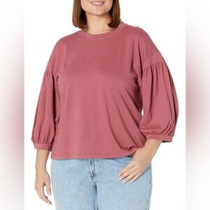 NWT VELVET BY GRAHAM & SPENCER WOMENS PUFF‎ SLEEVE TSHIRT SIZE LARGE